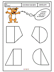 geometrik şekilleri kes yapıştır oyunu